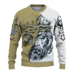 personalized-georgia-tech-yellow-jackets-jesus-tear-sweater-best-selling