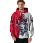 Personalized Liberty Flames Jesus Tear Hoodie Best Selling
