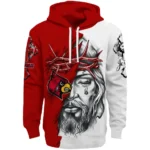 Personalized Louisville Cardinals Jesus Tear Hoodie Best Selling