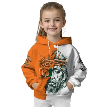 Personalized Miami Hurricanes Jesus Tear Hoodie Top Rated