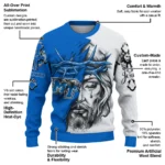 personalized-middle-tennessee-blue-raiders-jesus-tear-sweater-best-selling