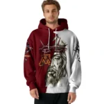 Personalized Minnesota Golden Gophers Jesus Tear Hoodie Best Selling