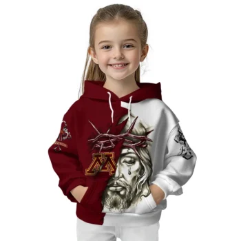 Personalized Minnesota Golden Gophers Jesus Tear Hoodie Top Rated