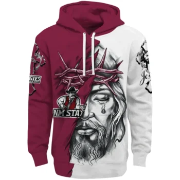 Personalized New Mexico State Aggies Jesus Tear Hoodie Best Selling
