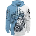 Personalized North Carolina Tar Heels Jesus Tear Hoodie Best Selling