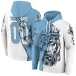 Personalized North Carolina Tar Heels Jesus Tear Hoodie Best Selling