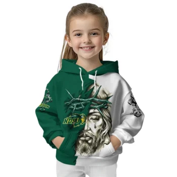 Personalized North Dakota State Bison Jesus Tear Hoodie Top Rated