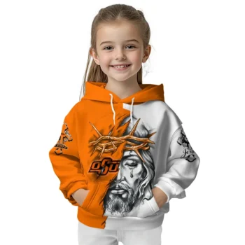 Personalized Oklahoma State Cowboys Jesus Tear Hoodie Top Rated