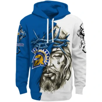 Personalized San Jose State Spartans Jesus Tear Hoodie Best Selling