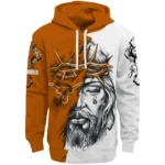 Personalized Texas Longhorns Jesus Tear Hoodie Best Selling