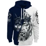 Personalized Uconn Huskies Jesus Tear Hoodie Best Selling
