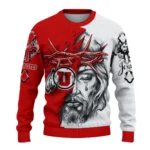 personalized-utah-utes-jesus-tear-sweater-best-selling