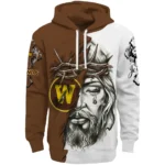 Personalized Western Michigan Broncos Jesus Tear Hoodie Best Selling
