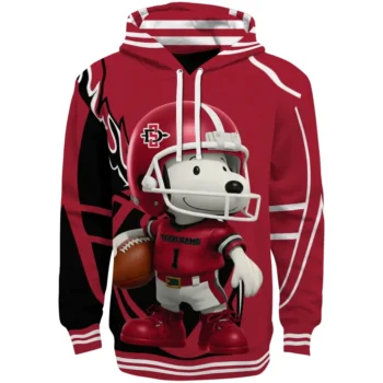 San Diego State Aztecs Hoodie - Football Snoopy