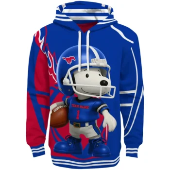 SMU Mustangs Hoodie - Football Snoopy