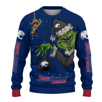 South Alabama Jaguars Sweater - Grinch Stare