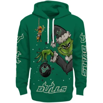 South Florida Bulls Hoodie - Chirstmas Grinch