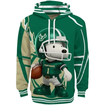 South Florida Bulls Hoodie - Football Snoopy