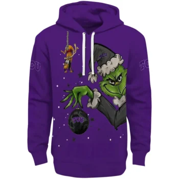 TCU Horned Frogs Hoodie - Chirstmas Grinch