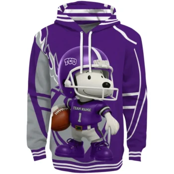 TCU Horned Frogs Hoodie - Football Snoopy