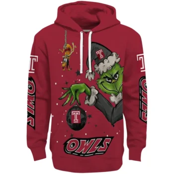 Temple Owls Hoodie - Chirstmas Grinch