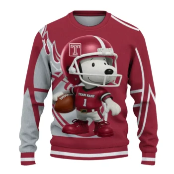 Temple Owls Sweater - Helmet Snoopy