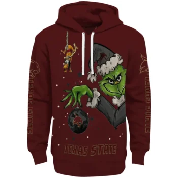 Texas State Bobcats Hoodie - Chirstmas Grinch