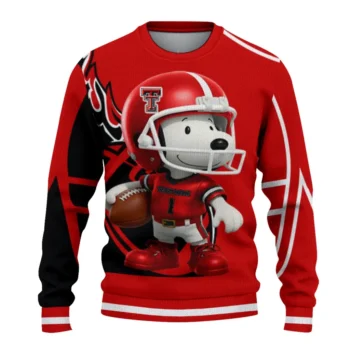 Texas Tech Red Raiders Sweater - Helmet Snoopy