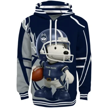 UConn Huskies Hoodie - Football Snoopy