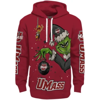 UMass Minutemen Hoodie - Chirstmas Grinch