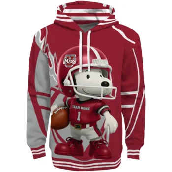 UMass Minutemen Hoodie - Football Snoopy