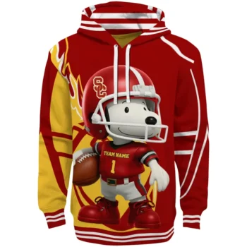 USC Trojans Hoodie - Football Snoopy