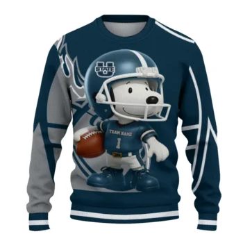 Utah State Aggies Sweater - Helmet Snoopy