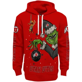 Utah Utes Hoodie - Chirstmas Grinch