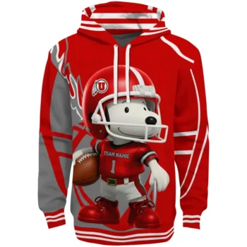 Utah Utes Hoodie - Football Snoopy