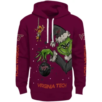 Virginia Tech Hokies Hoodie - Chirstmas Grinch
