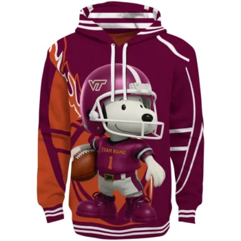 Virginia Tech Hokies Hoodie - Football Snoopy