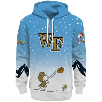 Wake Forest Demon Deacons Hoodie - Winter Snoopy