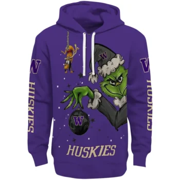 Washington Huskies Hoodie - Chirstmas Grinch