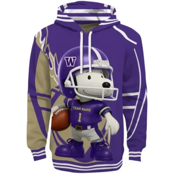 Washington Huskies Hoodie - Football Snoopy