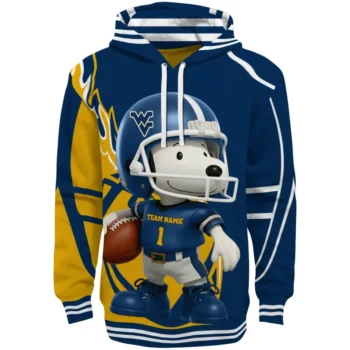 West Virginia Mountaineers Hoodie - Football Snoopy