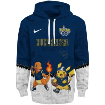 West Virginia Mountaineers Hoodie - Pokemon