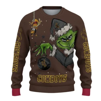 Wyoming Cowboys Sweater - Grinch Stare