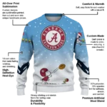 Alabama Crimson Tide Sweater Personalized Winter Football Snoopy Blue White Best Selling