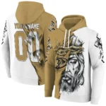 Anaheim Ducks Hoodie Customized Jesus Tear Gold Best Selling