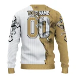 Anaheim Ducks Sweater Customized Jesus Tear Gold White Best Selling