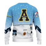Appalachian State Mountaineers Sweater Personalized Winter Football Snoopy Blue White Best Selling