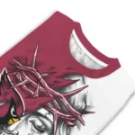 Arizona Cardinals Sweater Personalized Jesus Tear Red White Best Selling