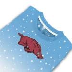 Arkansas Razorbacks Sweater Personalized Winter Football Snoopy Blue White Best Selling