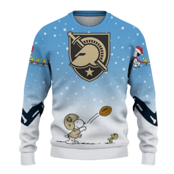 Army Black Knights Sweater Customized Winter Football Snoopy Blue White Best Selling